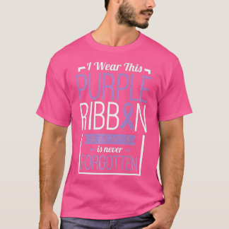 T-shirt I Wear This Purple Ribbon Overdose Awareness Day G
