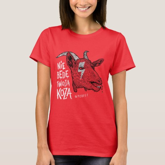T-shirt "I will not be your goat" (Devant)