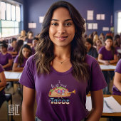 T-shirt I will Teach for Tacos Teacher Female Music Essent