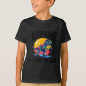 T-shirt I Workout Because I'm Ugly Motivational  (Devant)