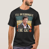 T-shirt I&x27 ; ll Interrogez Le Chat Castiel Misha Collin (Devant)