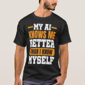 T-shirt IA Artificiel Intelligence Algorithm Machine Appre (Devant)
