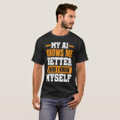 T-shirt IA Artificiel Intelligence Algorithm Machine Appre (Devant entier)