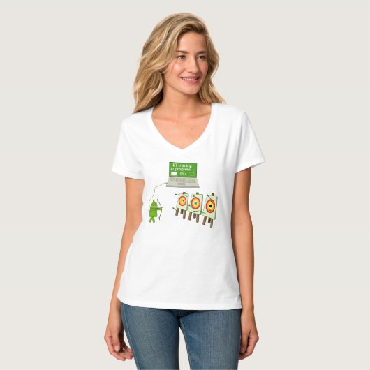 T-shirt IA computer android linux windows apple (Devant entier)