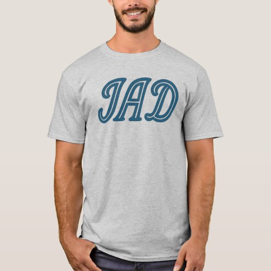 T-shirt IAD Washington Dulles Code de l'aéroport - Cadeau (Devant)