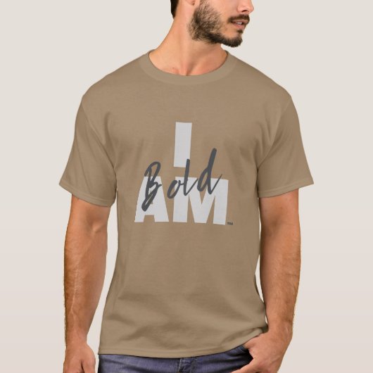 T-shirt IAM Bold Unisex (couleurs sombres) (Devant)