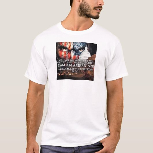 T-shirt IAM SICK de la CORRUPTION à D.C. (Devant)