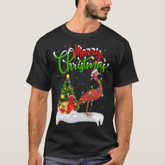 T-shirt Ibis Bird Lover Xmas Decorations Santa Ibis Chréti