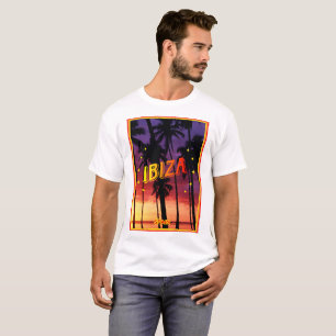 T-shirt Ibiza, coucher de soleil