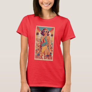 T-shirt Ibiza, Espagne Affiche de voyage