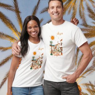 T-Shirt Ibiza Espagne Eivissa ville blanche