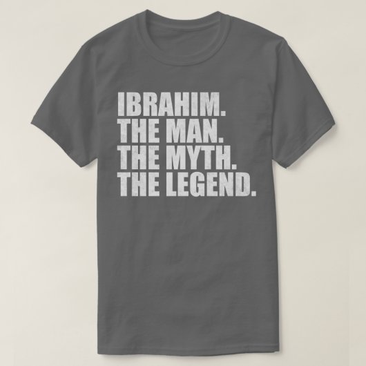 T-shirt IbrahimIbrahim Nom Ibrahim prénom (Design devant)