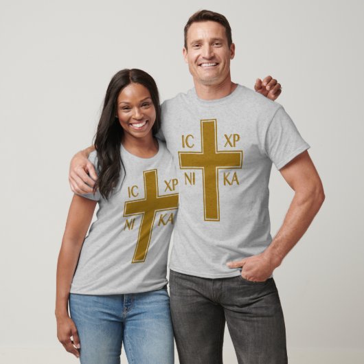 T-shirt IC XC NIKA Christogram chrétien orthodoxe grec (Unisexe)