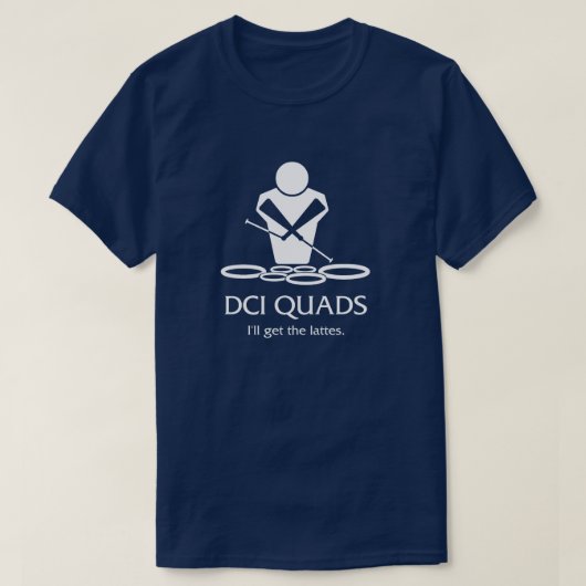 T-shirt ICD QUADS - Je vais prendre les lattes (Design devant)