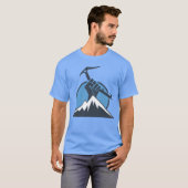 T-shirt Ice Climbing Power girl (Devant entier)