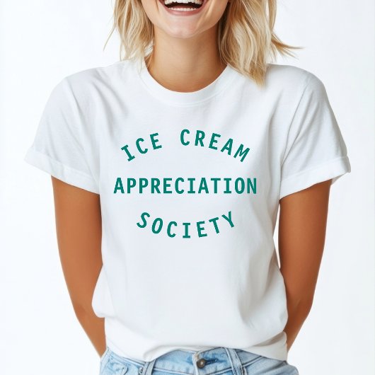 T-shirt Ice Cream Appreciation Society Citation Art