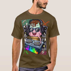 T-shirt Ice Cream Cone DJ Dance Musique Hip hop électroniq