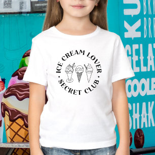 T-shirt Ice Cream Lover Secret Club Enfants
