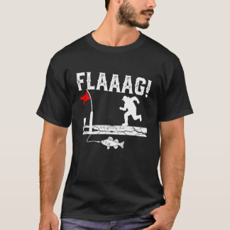 T-shirt Ice Fishing Funny FLAAAG Tip-Up Winter Fisherman H