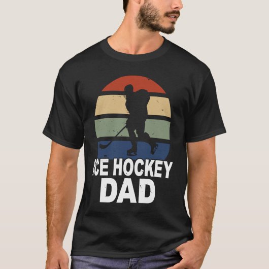 T-shirt Ice hockey game dad daddy ice hockey player (Devant)
