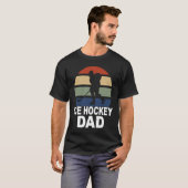 T-shirt Ice hockey game dad daddy ice hockey player (Devant entier)