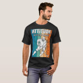 T-shirt Ice Hockey Player Attitude Is Everything (Devant entier)