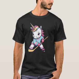 T-shirt Ice Hockey Unicorn mignon amant licorne