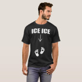 T-shirt Ice Ice Baby Grossesse maman être Faire-part Funn (Devant entier)