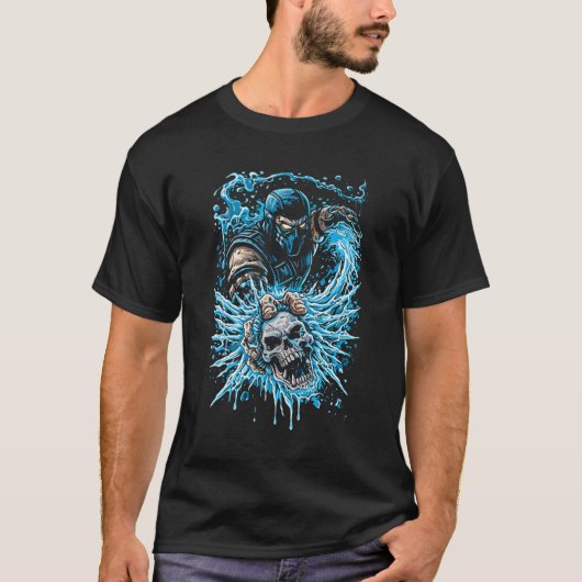 T-shirt Ice Ninja (Sub-Zero Style) (Devant)