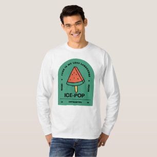 T-shirt Ice Pop Food est ma langue d'amour