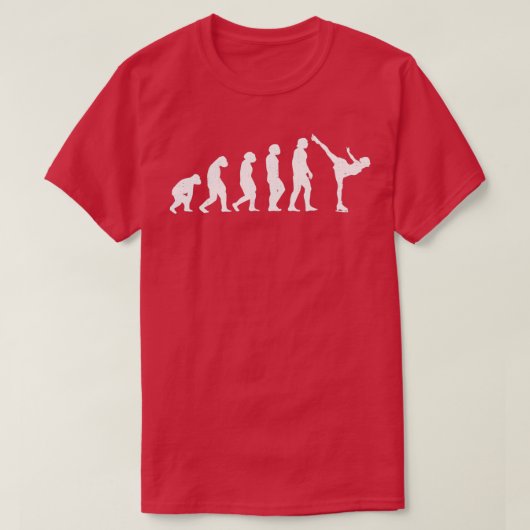 T-shirt Ice skating evolution skate development winter (Design devant)