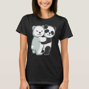 T-shirt Icebear Panda Cute Ours Polaire Hug Cuddle Animaux