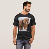 T-shirt Icelandic Horses nuzzle (Devant entier)