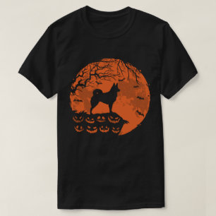 T-shirt Icelandic Sheepdo and Moon Halloween Dog Lover