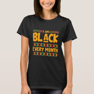 T-shirt Ich Bin Den Den Ganzen Monat Schwarz