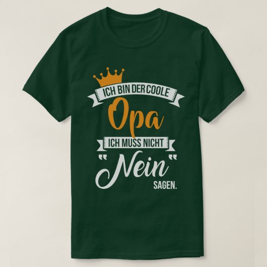 T-shirt Ich bin der coole opa (Design devant)
