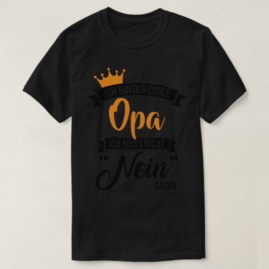 T-shirt Ich bin der coole opa 2 (Design devant)