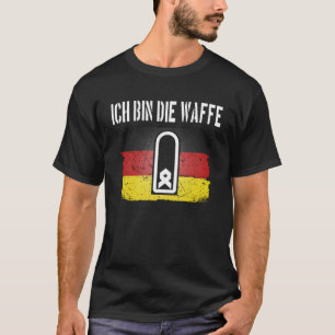 T-shirt Ich bin die Waffon HauptFeldwebel Niveau de servic