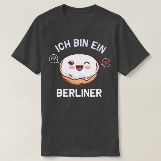 T-shirt Ich bin ein Berliner fr Berliner (Design devant)