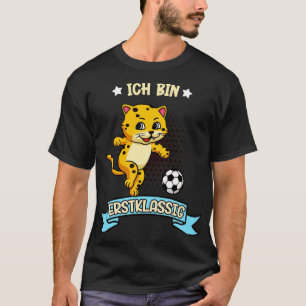 T-shirt Ich bin Erstklassig Fuball Katze Schulanfang