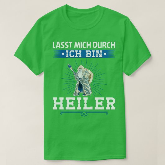 T-shirt Ich Bin Heiler Imaginaire Rpg Geschenk Zwerg Rolle (Design devant)