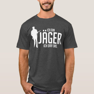 T-shirt Ich bin jager ich dardas blanc