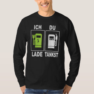 T-shirt Ich Charge Du Tankst Elektromobility Chargement St