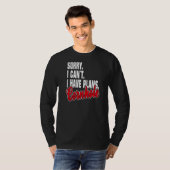 T-shirt Ich habe Pläne Cornhole (Devant entier)