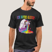T-shirt Ich Kotz Ggleich Unicorn Spit Evil (Devant)