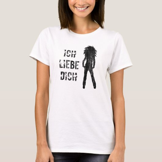 T-shirt Ich Liebe Dich (Devant)