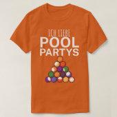T-shirt Ich liebe pool Partys Pool Billard Geschenk 5 (Design devant)