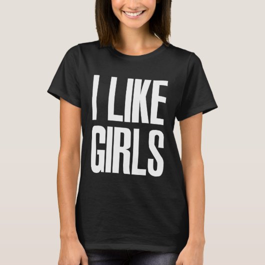 T-shirt Ich Mag Girl LGBT Gay pride Lesbian Bisexual MP (Devant)