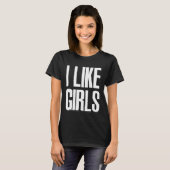 T-shirt Ich Mag Girl LGBT Gay pride Lesbian Bisexual MP (Devant entier)
