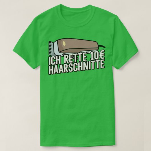 T-shirt Ich rette 10 Haarschnitte Herren Friseur Barber Ba (Design devant)